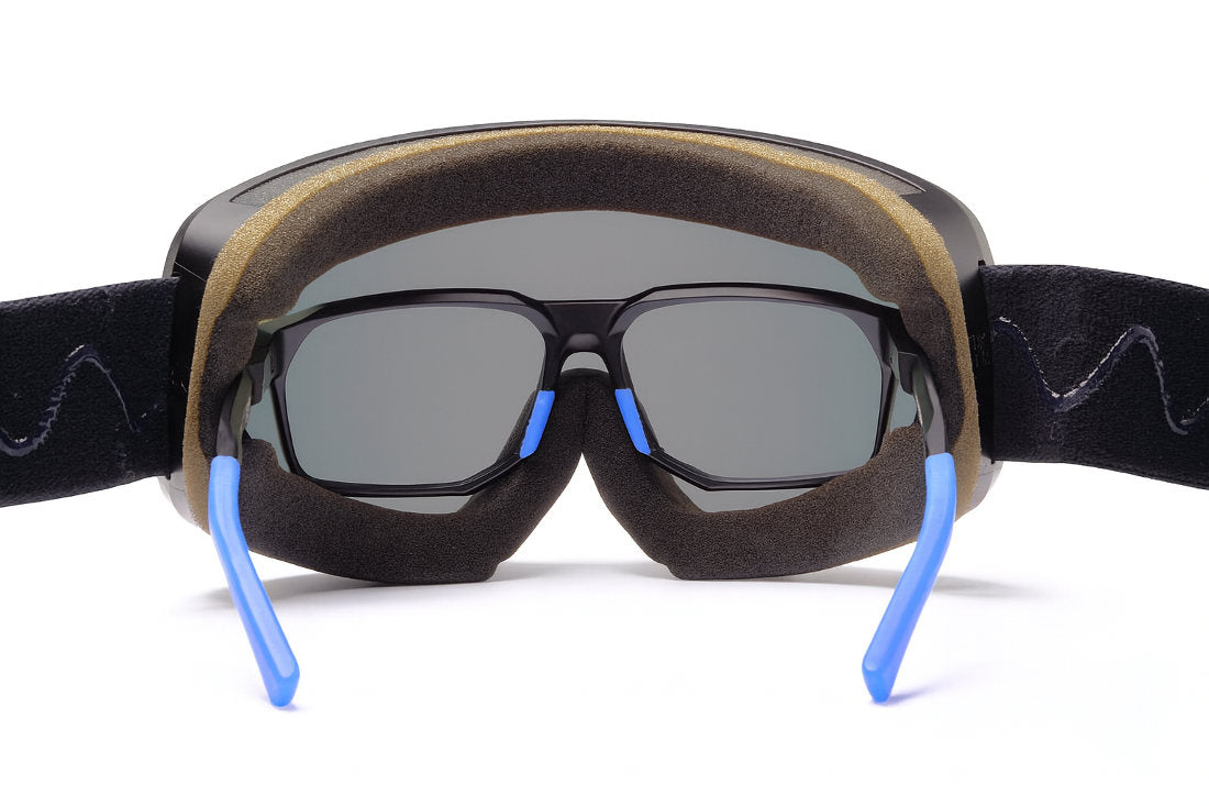 Maschera da neve OTG con lente fumo