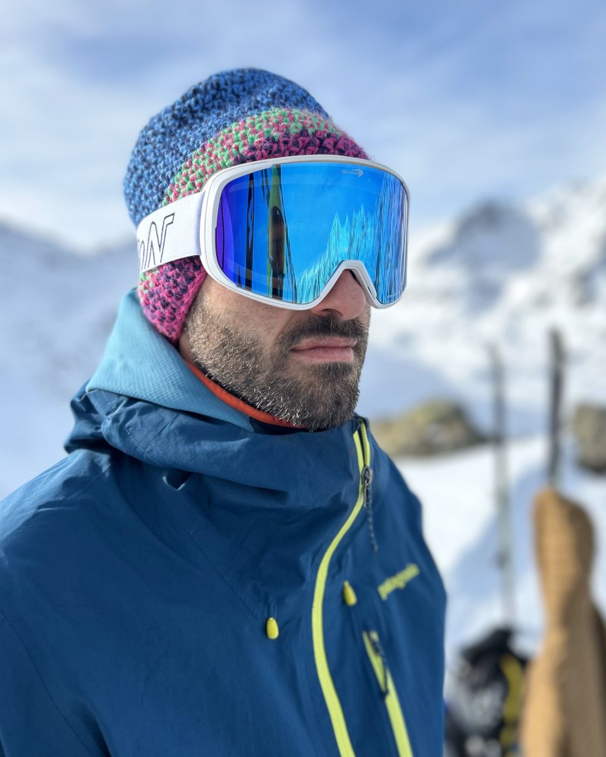 Maschera da sci e scialpinismo specchiata blu modello PROVIDER