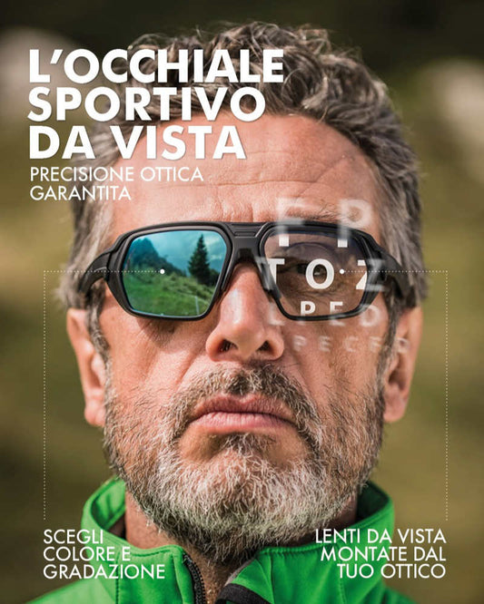 Montatura sportiva da vista per lenti monofocali e progressive modello X-VISTA
