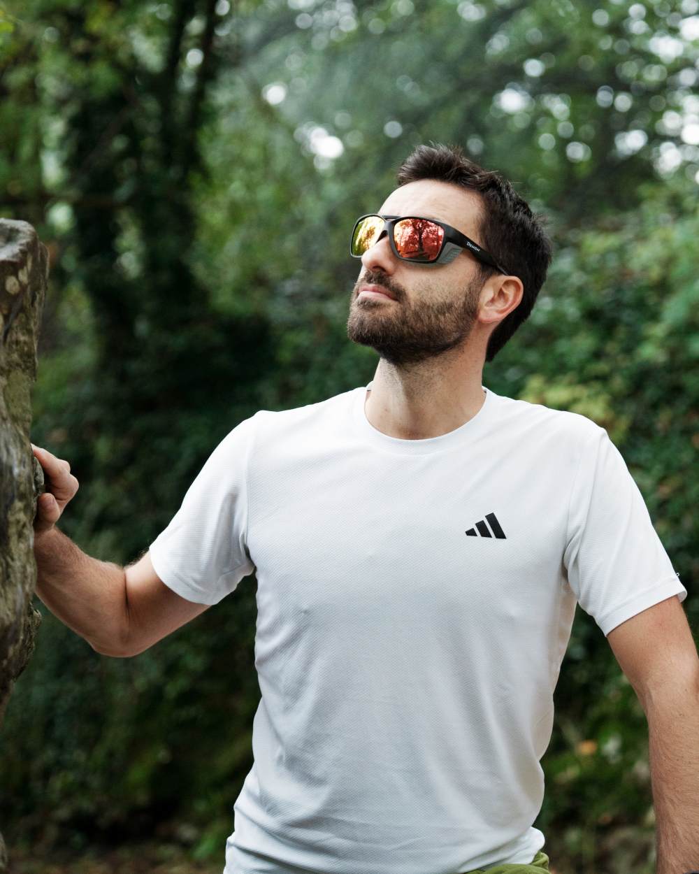 Occhiale da montagna con lente fotocromatica specchiata rossa modello NATURE