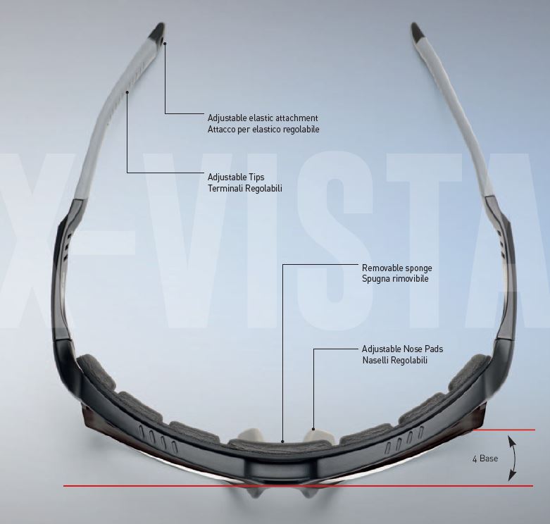 Occhiale da vista sportivo per tutti gli sport e ogni correzione visiva