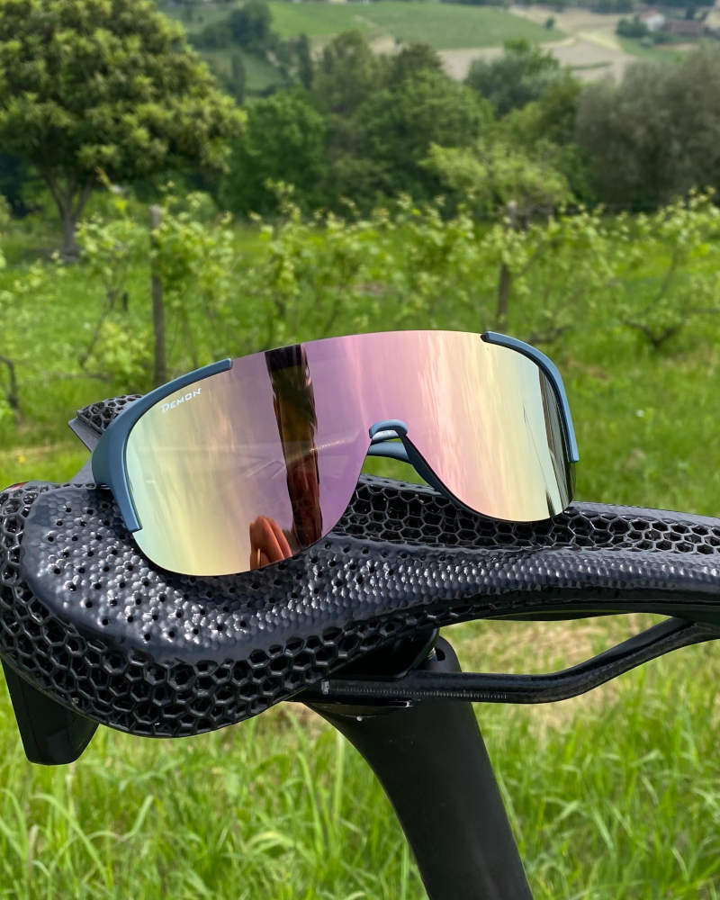 Occhiale per BDC lente specchiata oro modello STUBAIER