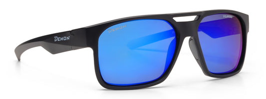 occhiale pesca sportiva polarizzato lente specchiata blu modello shake