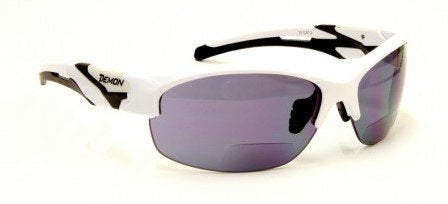 Occhiale da ciclismo bifocale lenti specchiate modello TOUR SUN READING bianco
