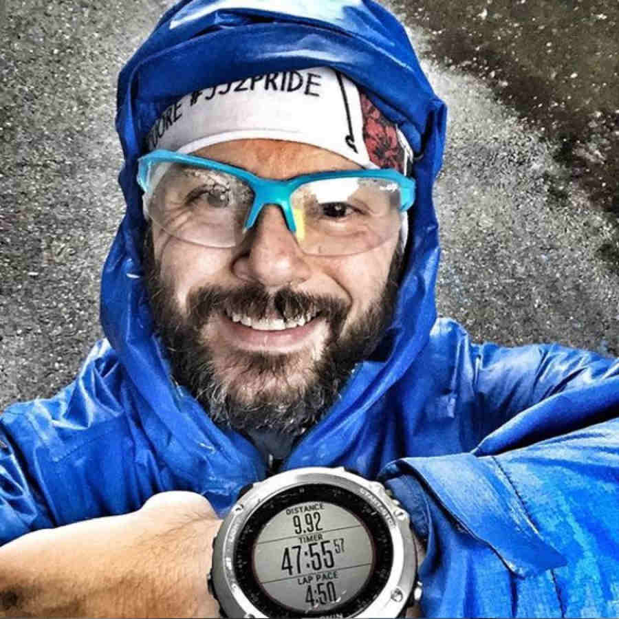 occhiale per running e trail running lenti fotocromatice azzurro modello TIGER