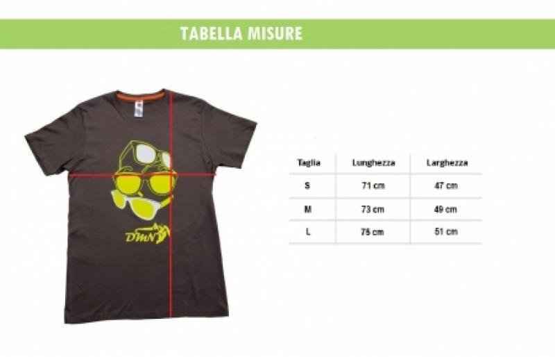 T-SHIRT DMN GIALLO FLUO