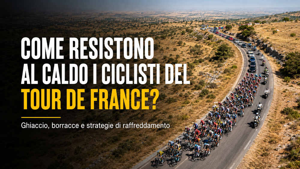 Caldo al Tour de France: ghiaccio, borracce e raffreddamento