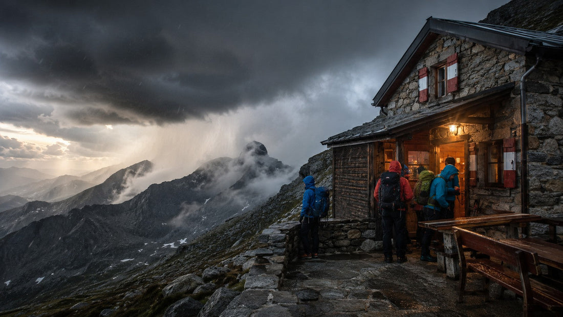 Errori da evitare in rifugio quando arriva il maltempo
