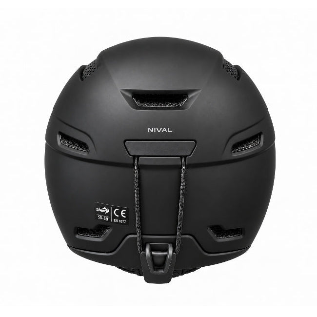 casco sci regolabile con fermo elastico maschera posteriore nival dmn