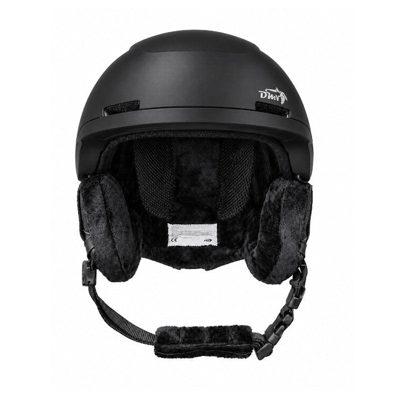 Casco da sci e snowboard DMN NIVAL nero opaco con doppia calotta In-Mould e sistema di ventilazione integrato
