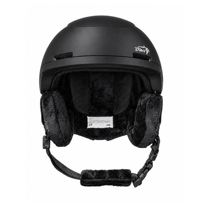 Casco da sci e snowboard DMN NIVAL nero opaco con doppia calotta In-Mould e sistema di ventilazione integrato