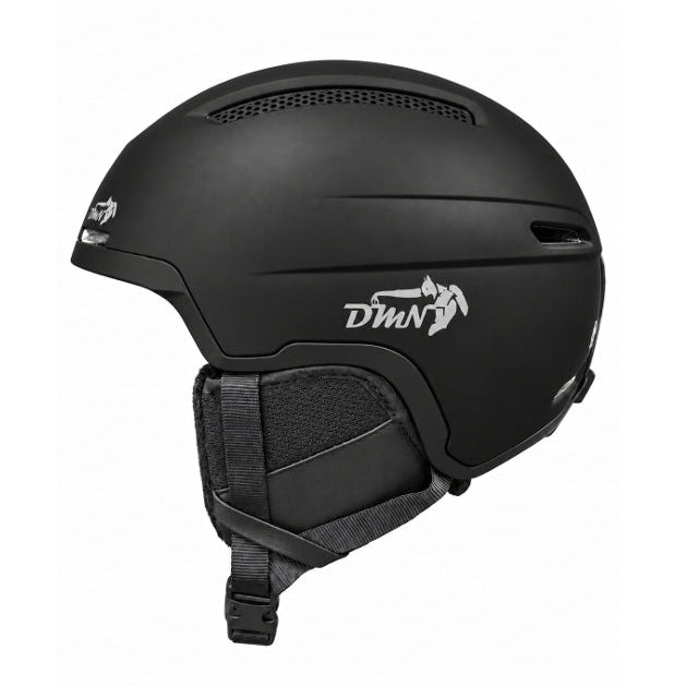 Casco snowboard unisex DMN NIVAL con struttura In-Mould, imbottitura confortevole e finitura nero opaco