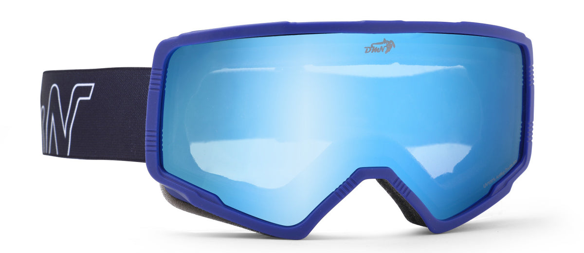 FROST maschera sci otg lente specchiata teenager colore blu