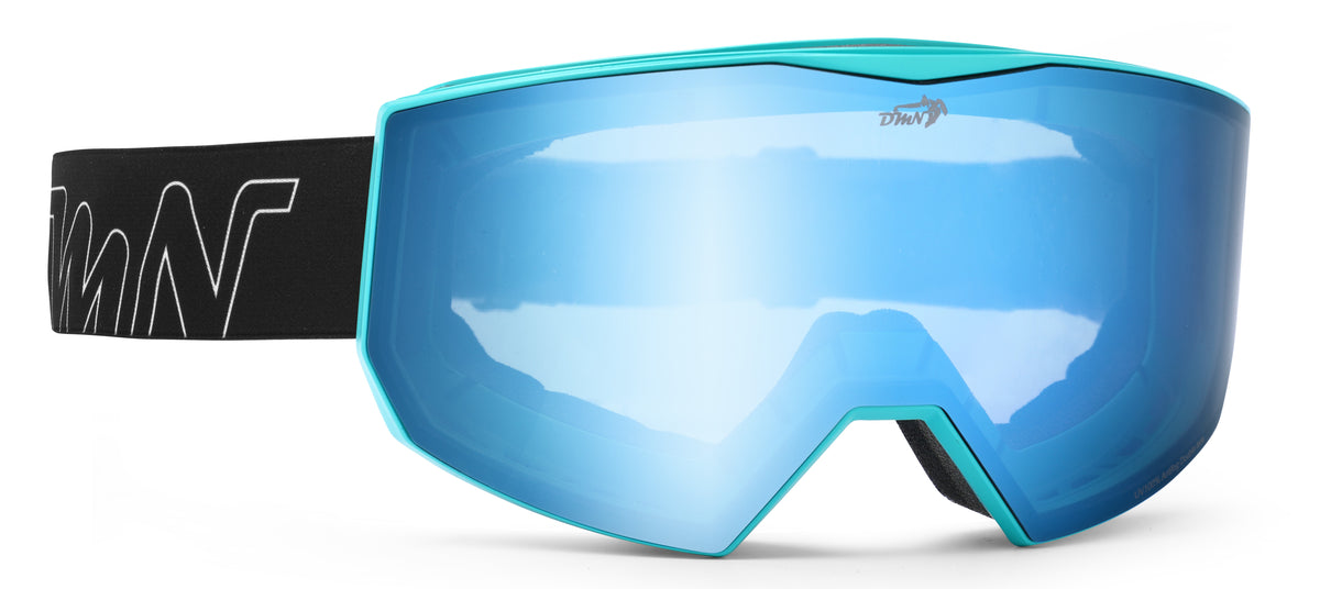 Lente specchiata modello FUTURO colore marine opaco lente specchiata blu