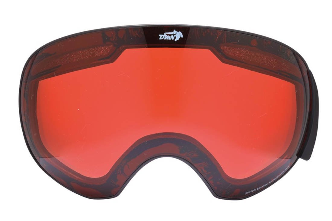 Orange replacement lens for ski goggles magnetica