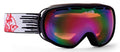 maschera da neve per donna e teenager modello thunder colore nero rosso