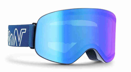 Maschera da sci lente specchiata blu modello MASTER