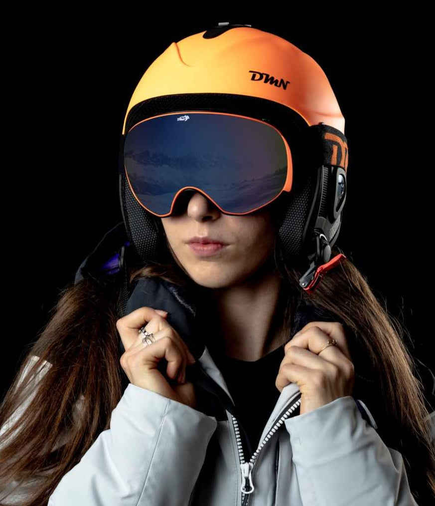 maschera da sci per donna magnetica con lenti intercambiabili modello MAGNET