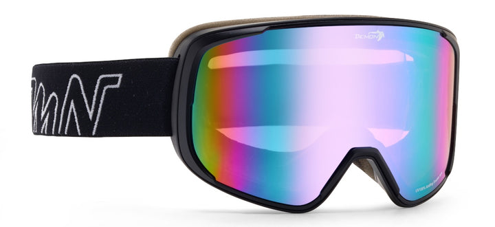 maschera da sci per occhiali da vista lente rosa multicolor modello provider