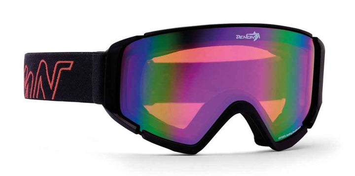 maschera da sci specchiata ad ampio campo visivo modello peak