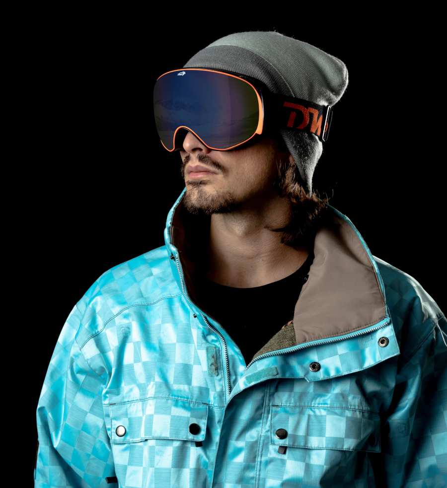 men's ski mask with interchangeable lenses and mirrored model MAGNET
