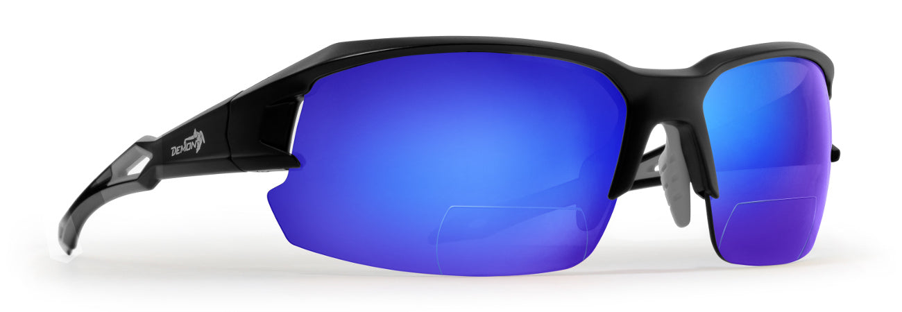 occhiale bifocale per ciclismo lente specchiata blu per bdc e mtb
