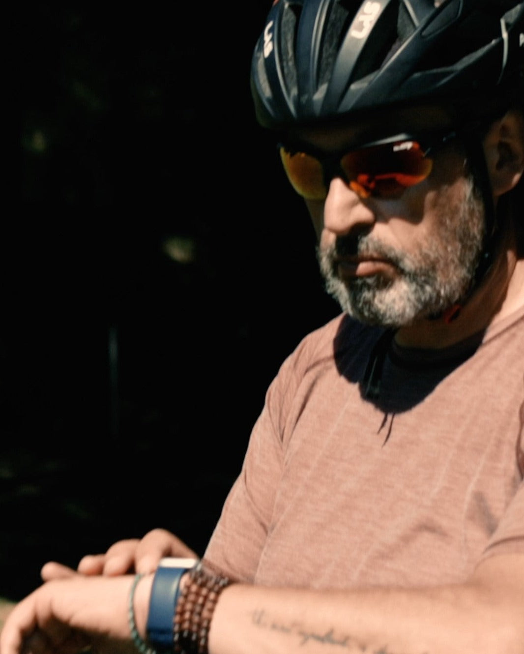 occhiale da ciclismo bifocale con lunetta per lettura ciclocomputer lente specchiata rossa modello TIGER