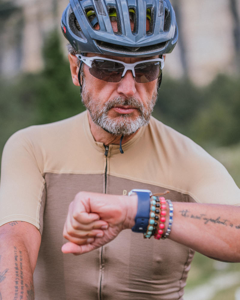 occhiale da ciclismo fotocromatico per lettura cardiofrequenzimetro e orologio