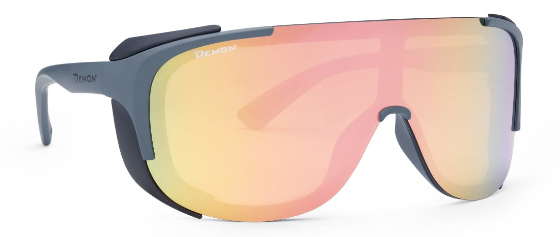 Occhiale da donna da montagna per escursionismo a mascherina lente specchiata rosa modello STUBAIER PLUS