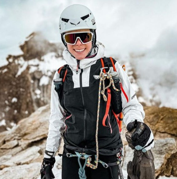 Occhiale da donna per alpinismo lente fotocromatica specchiata a mascherina