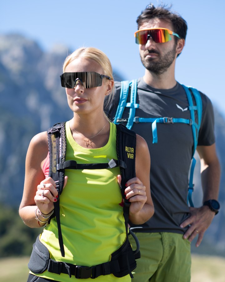 Women's glasses for trekking ultralight photochromic lens SUPERPIUMA model