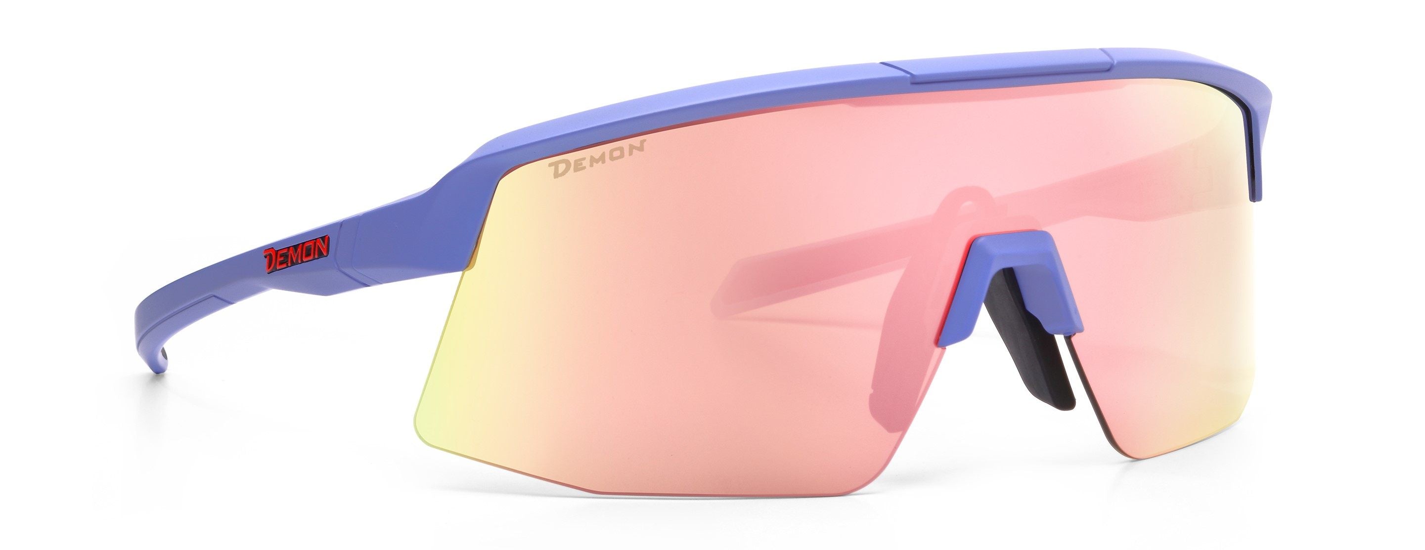 occhiale da donna specchiato moda monolente modello roubaix colore lavanda