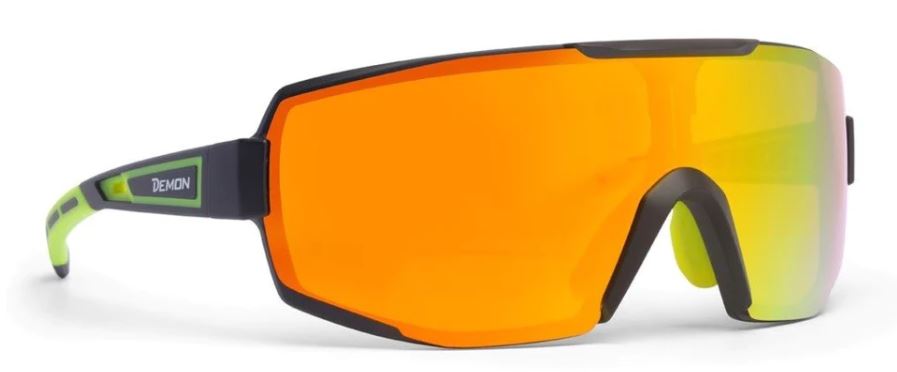 Mountain goggles for mountaineering, mask shape, yellow mirrored lens