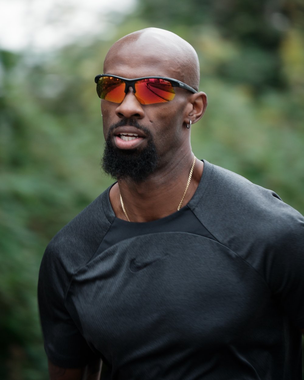 Occhiale da running su strada con lenti specchiate rosse Polarizzate modello INFINITE OPTIC 2