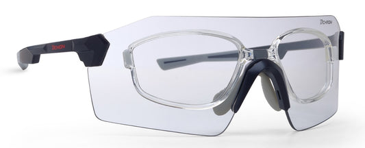 Occhiale da vista fotocromatico per running e ciclismo ultraleggero a mascherina modello SUPERPIUMA con clip vista