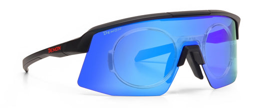 Occhiale da vista per ciclismo e running modello ROUBAIX lente specchiata blu