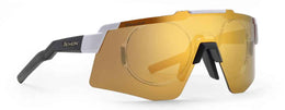 LIEGI (Clip vista incluso)  Bianco Opaco Nero Lente Specchiata Multistrato Oro