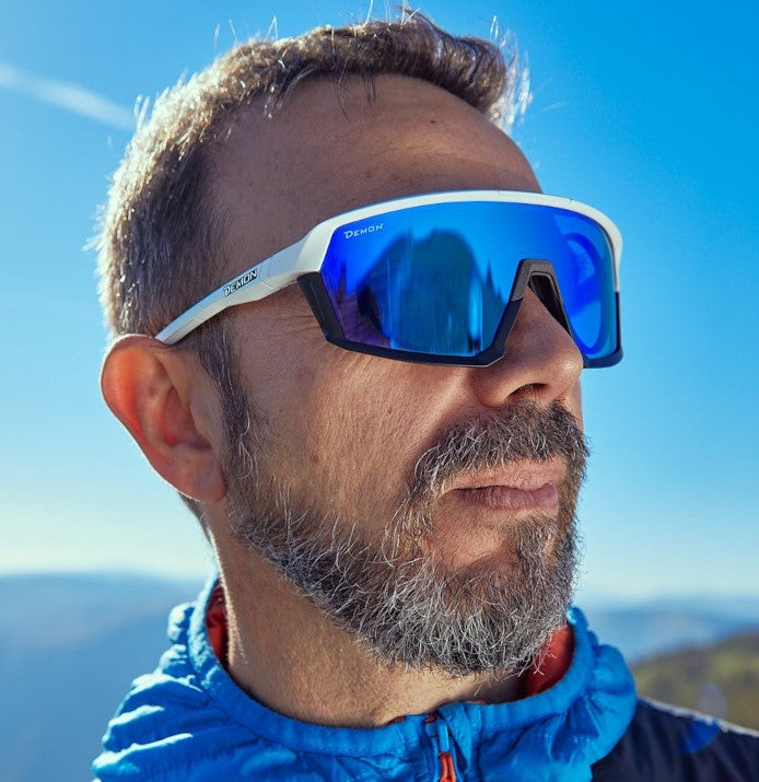 occhiale da vista per trail running ed escursionismo modello gravel lente specchiata