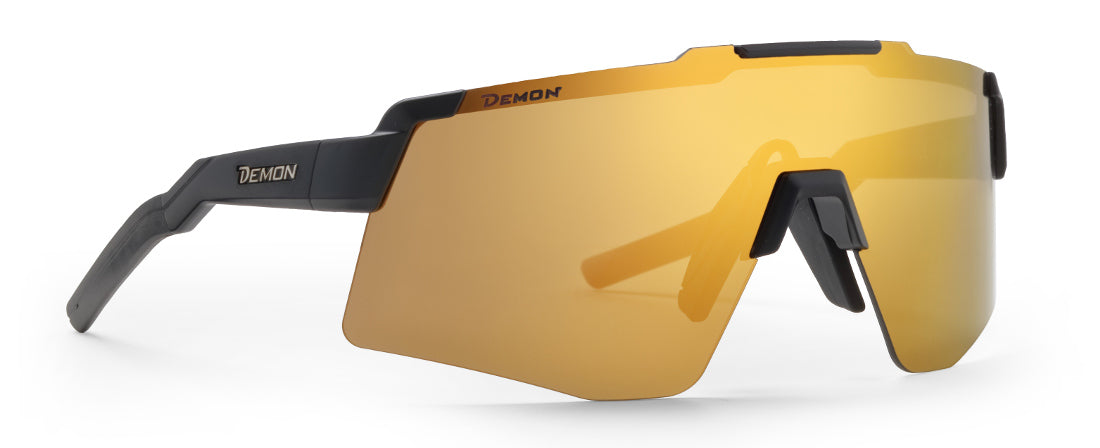 Occhiale per bici da corsa a mascherina lente specchiata modello LIEGI