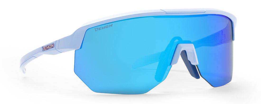 occhiale per bici gravel a mascherina lente specchiata modello fiandre