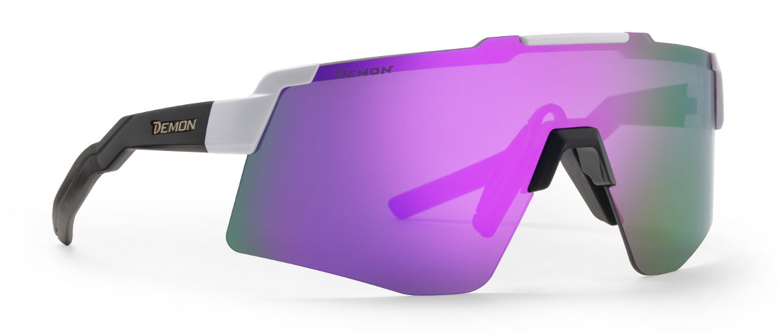 Occhiale per ciclismo a mascherina lente specchiata modello LIEGI