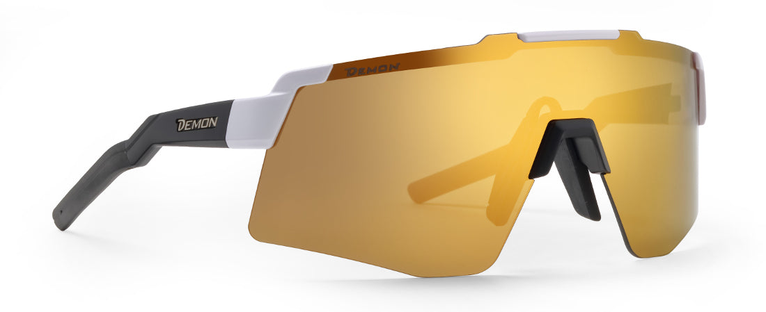 Occhiale per ciclismo su strada a mascherina lente specchiata modello LIEGI