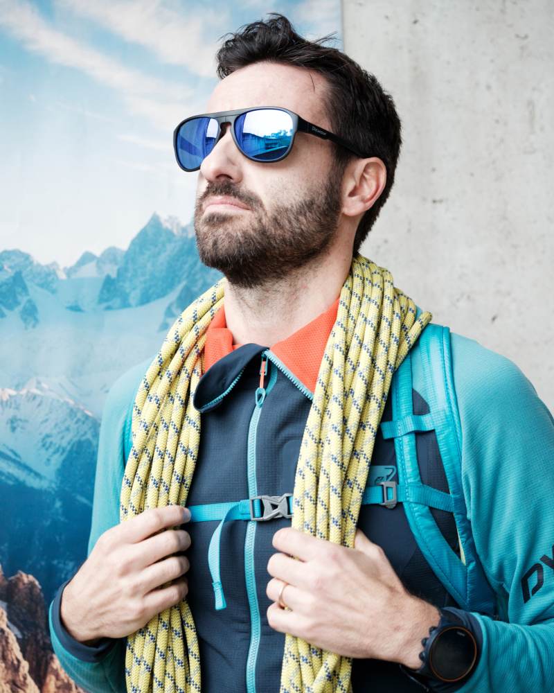 occhiale per escursionismo specchiato blu modello avio