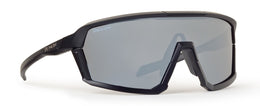GRAVEL Nero Opaco Lente Specchiata Argento