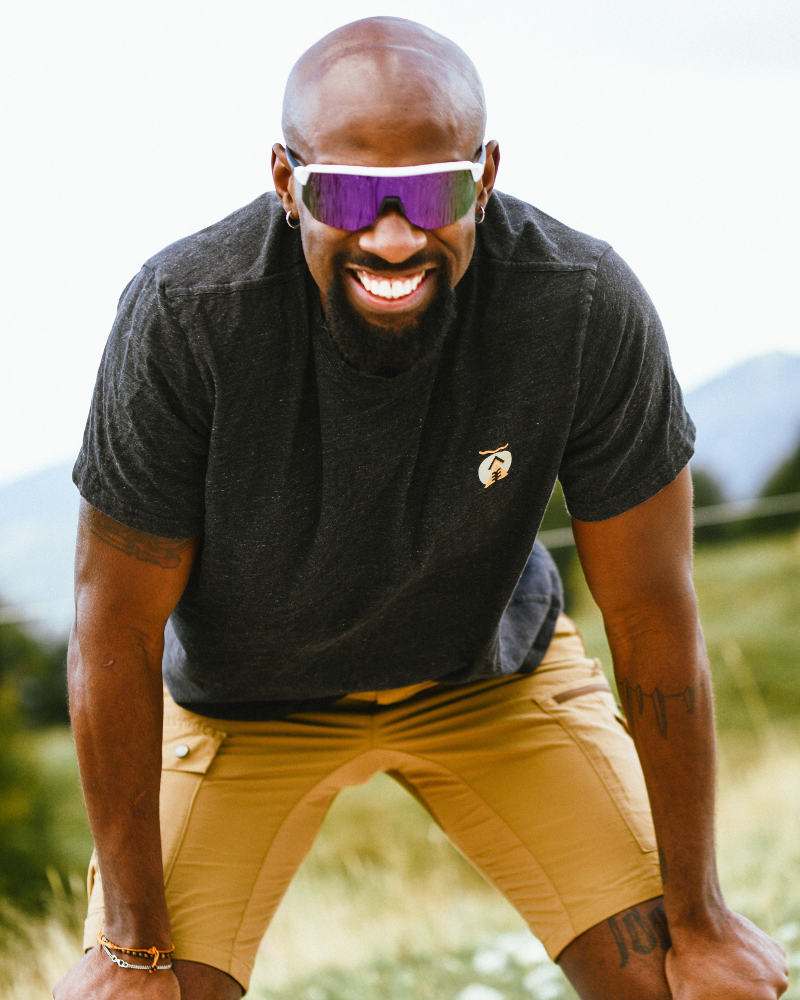 occhiale per running e trail a mascherina lente specchiata viola modello fiandre