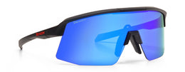 ROUBAIX Nero Opaco Lente Specchiata Blu