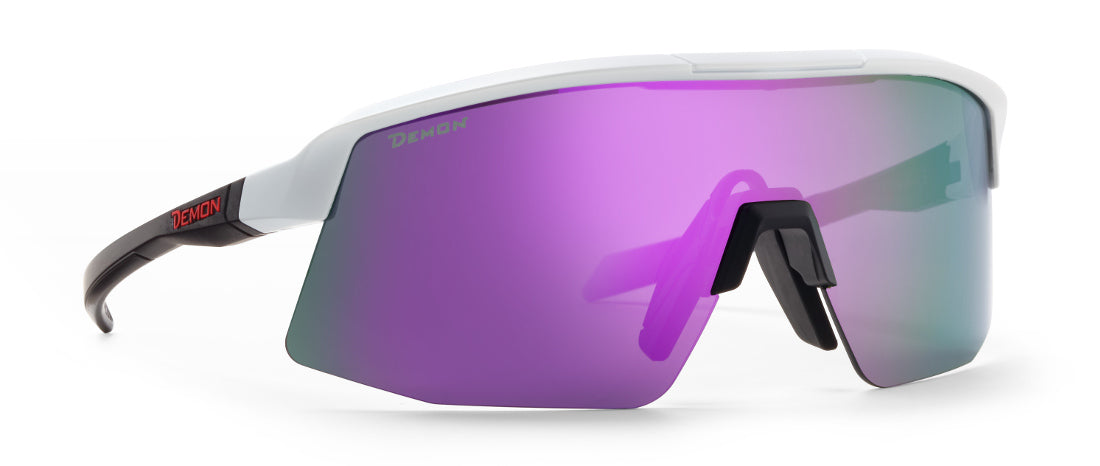 occhiale specchiato donna per running monolente roubaix