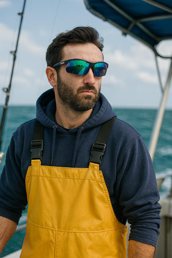 occhiale sportivo con lenti polarizzate per pesca sportiva infinite optic 2