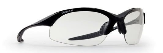 sports glasses with smoke photochromic lenses, model 832, matt black