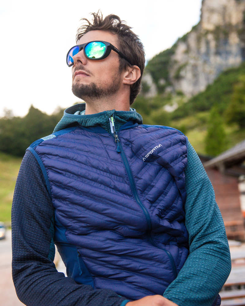 occhiale trekking polarizzato specchiato da montagna modello style+